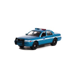 2001 FD Crown Victoria Police Interceptor Seattle Police, Seattle Washington, Light Blue w/White Stripe - 43020D/48-1/64 Scale Diecast Model Car