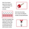 Allucky Lockout Tagout Locks, 10pcs Safety Locks Keyed Differently(Come with