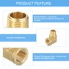 QUARKZMAN Brass Pipe Fitting 90 Degree Elbow Brass 3/8" NPT
