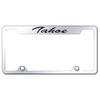 Au-TOMOTIVE GOLD Laser Etched Script Satinless Steel Truck Cut-Out License