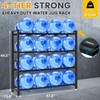 5 Gallon Water Jug Holder Stand for 16 Slots, 4