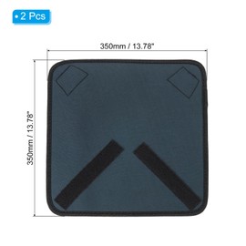 PATIKIL Camera Protective Wrap, 14"x14" Lens Wrap Cloth with Thick Protective Neoprene, Lens Pouch Bag with Hook and Loop for Lens, SLR, Black Grey