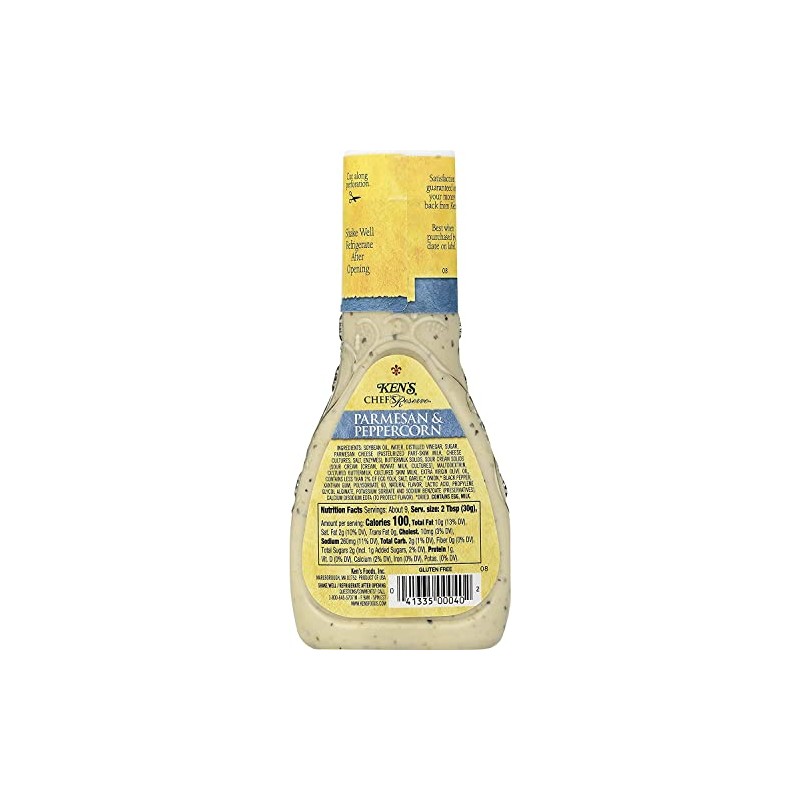 Ken's Steak House Chef's Reserve Parmesan Peppercorn Dressing 9 Oz