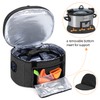 LUXJA Double Layers Slow Cooker Bag (with a Bottom Pad