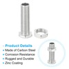 PATIKIL M10x35mm Hex Bolts and Nuts Kit, 10 Set Fine