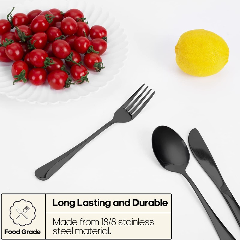 Travel Utensils with Case, Quatish Portable Silverware Set for Work,