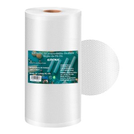 EXNIMA, Pack of 4 Rolls for Vacuum Packaging, Embossed Bags, Perfect for Food Storage, Vacuum Bags, Kitchen Utensils, Packaging Accessory, Measures 20 x 500 cm.