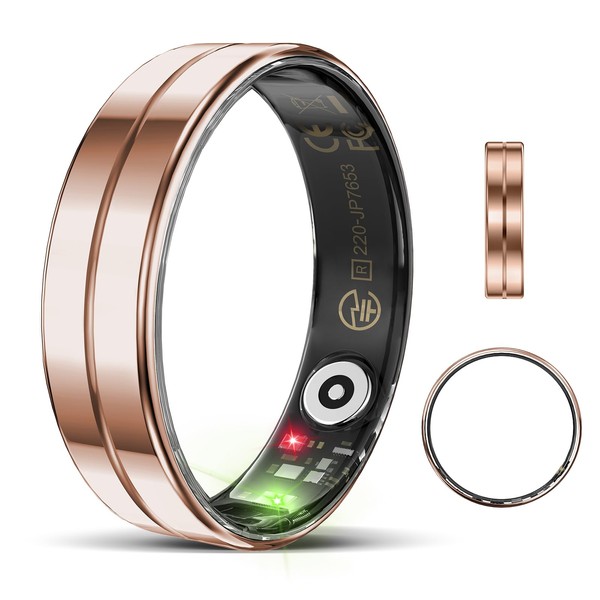 Emerhome Upgrade Smart Health Ring for Women Men,Waterproof Fitness Ring,Fitness
