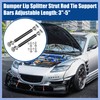 PARSLUCK Universal Adjustable Aluminum Alloy 3"-5" 75mm Car Front Bumper