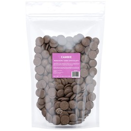 Merckens Dark Coating Chocolate by Cambie | Dark Coating Chocolate for Dipping, Enrobing, Molding, and Glazing | For Chefs and At-Home Bakers (5 lb)