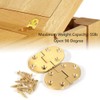 Saiper 90 Degree Solid Brass Butler Tray Hinges (2pcs) Flip