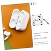 LABRIMP 1pc Cute Cartoon Cow Earphone Storage Case for Lightweight