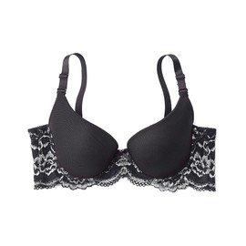 Nissen Bra, Secretly Make Up! High Soft Underarm Seamless Bra, Black