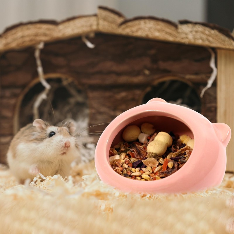 Ceramic Small Pet Hamster Food Bowl Guinea Pig Food Bowls