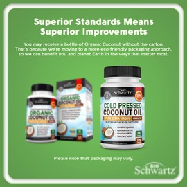 BioSchwartz 15 Day Cleanse for Colon and Gut Health Plus Cold Pressed MCT Coconut Oil Capsules (2 Month Supply)