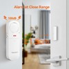 TECKNET Door Alarm Sensor 4 Packs With Remote Control, Window