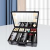 CeRaBuRET Large Makeup Train Case, Cosmetic Organizer Box with Lights