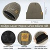 KUIRAN Winter Fleece lined Beanie Hats Scarf for Men and