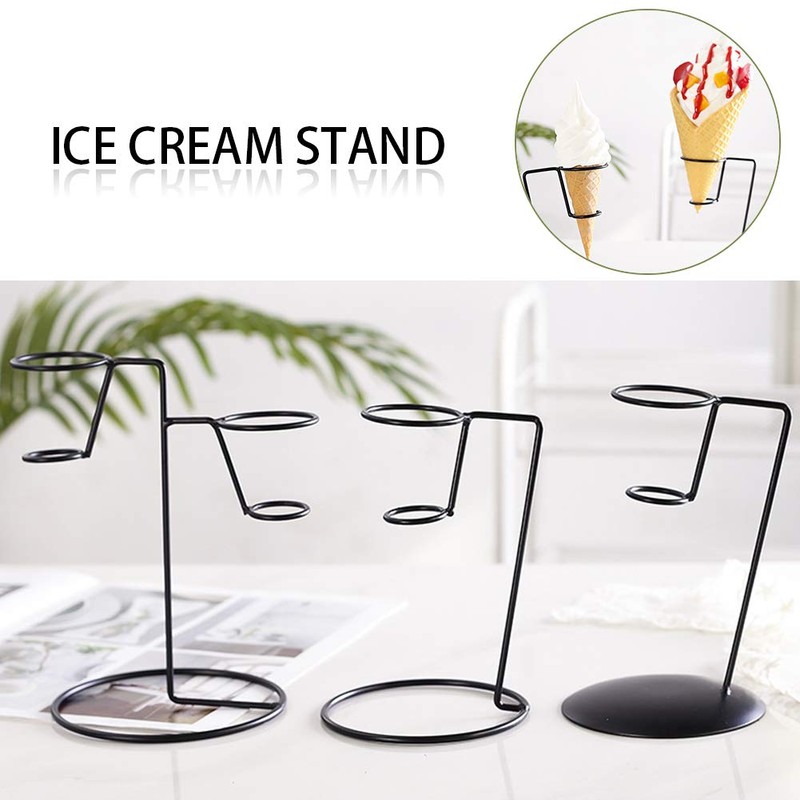 Anwangda Ice Cream Cone Holder Iron Art - Ice Cream