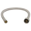 HIGHCRAFT 12 Inch Flexible Toilet Water Supply Line Braided Stainless