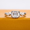 AimiIee Moissanite Wedding Rings 1.3CTTW D Color VVS1 Clarity 925
