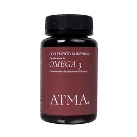 ATMA Suplemento Alimenticio Omega 3 1000 mg | 60 Cápsulas Blandas | Ácidos Grasos EPA y DHA | Apoya el Bienestar General y el Equilibrio Diario | Sin 