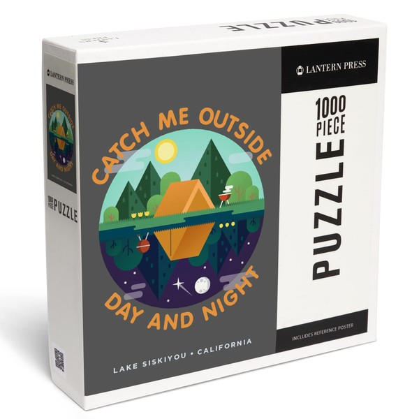Lake Siskiyou, California, Catch Me Outside, Camping Scene (1000 Piece