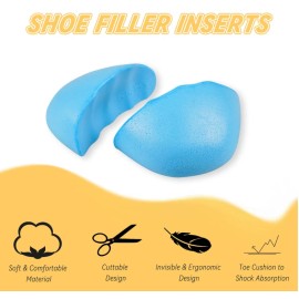 YISYFOOT Shoe Filler for Too Big Shoes, Shoe Inserts to Make Shoes Smaller, Toe Filler.