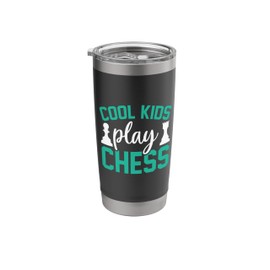 Cool Kids Play Chess Funny Board Game Chess Player Stainless Steel Insulated Tumbler