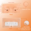 3D Reusable Makeup Mannequin - Practice Face Board with Eyeshadow