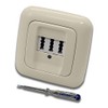 Busch Jäger Set Flush-Mounted Telephone Socket by EBROM, TAE 3x6