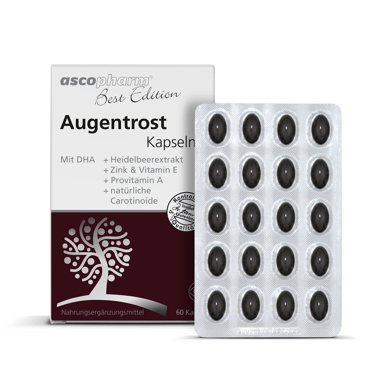 Augentrost Kapseln | Mit DHA - Docosahexaensäure - | Nahrungsergänzung