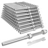 BLIKA 100 Pack 3/16" Cable Railing Swage Threaded Stud Tension