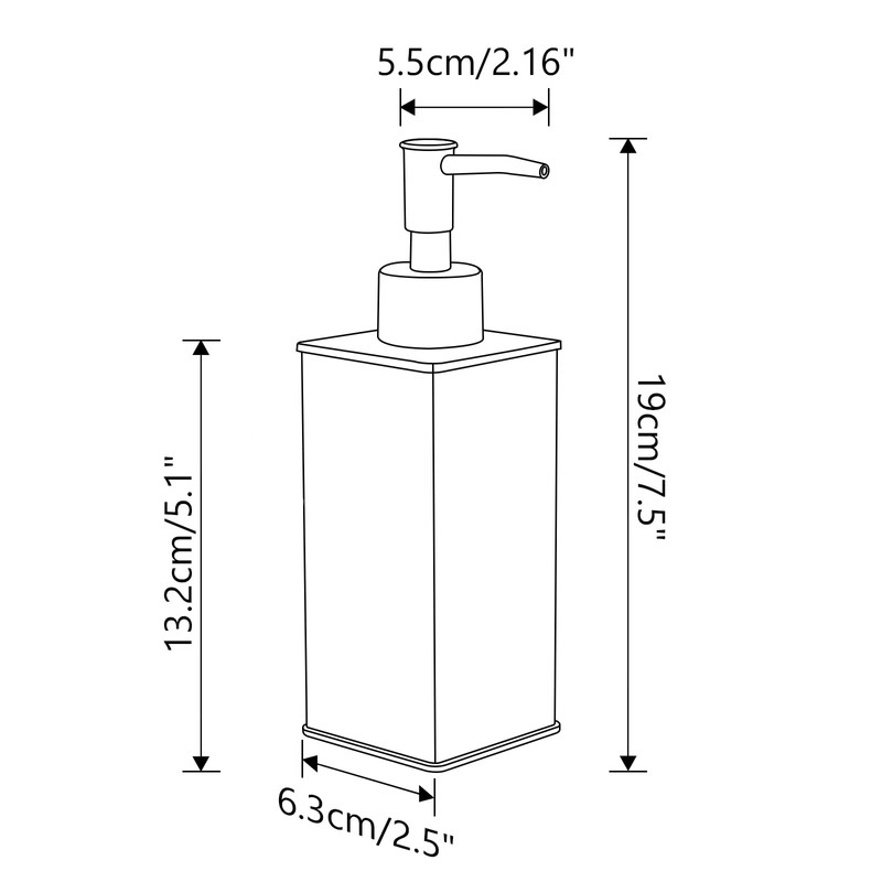 Kelirol Soap Dispenser Matte Black,Table Standing for Bathroom Kitchen and