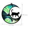 Zerodeko 2Pcs Cat Moon Acrylic Wall Decoration Creative Hanging Ornament