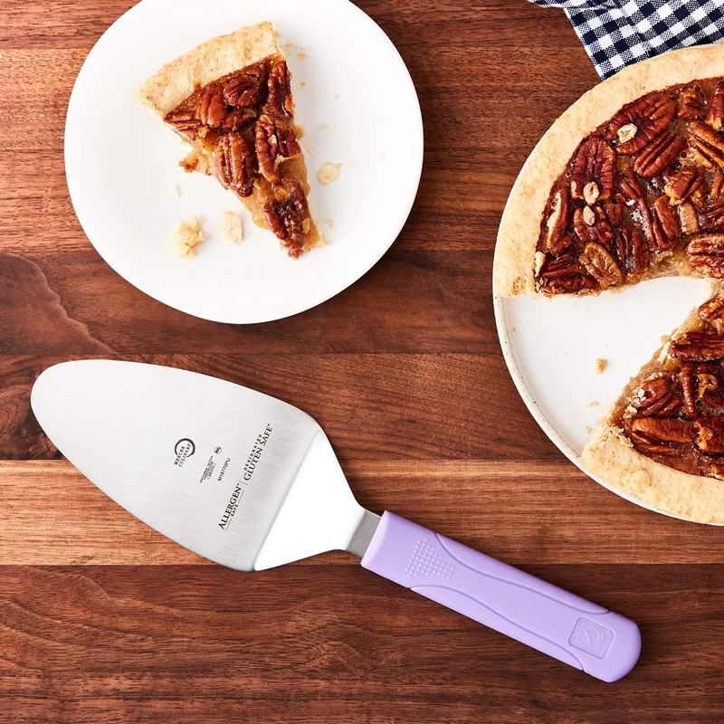 Mercer Culinary Millennia Pie Server/Spatula with Purple Handle, 5 Inch