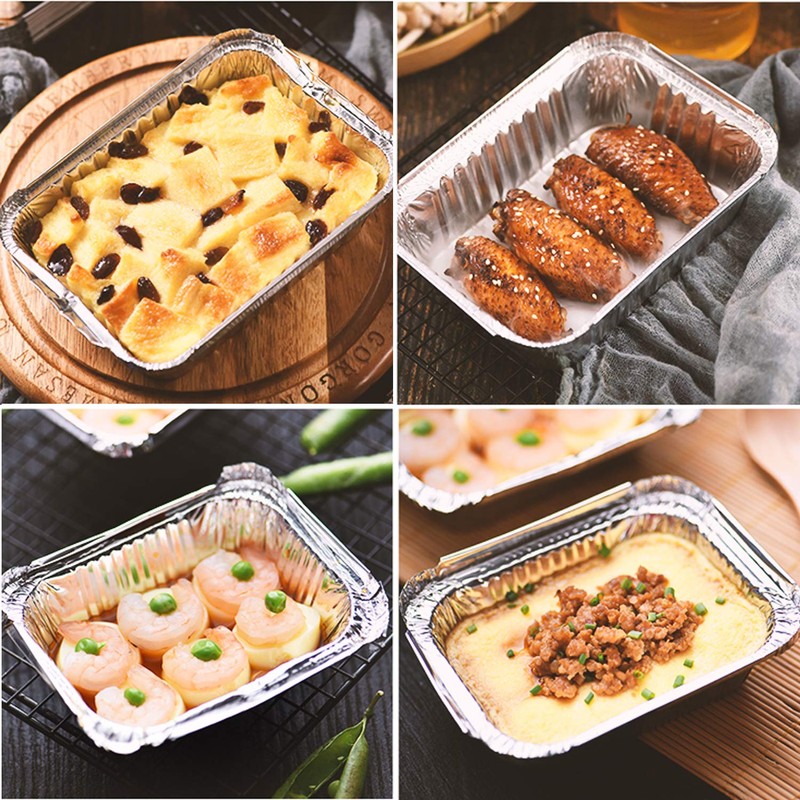 Waytiffer (50 Pack) 1Lb mini Loaf Pans Heavy Duty Disposable