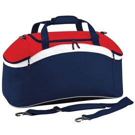 BagBase BG572FNCR Teamwear Holdall French Navy/Classic Red/White Bg572 - French Navy/Classic Red/White, M