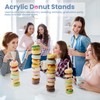 12 Pack Acrylic Donut Stands Clear Donut Holder 15.4 Inch