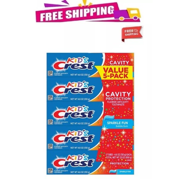 Crest Kid's Toothpaste - Sparkle Fun, 4.6 oz Pack of