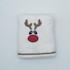 Lex's Linens Rudolph Embroidered Christmas Hand Towel