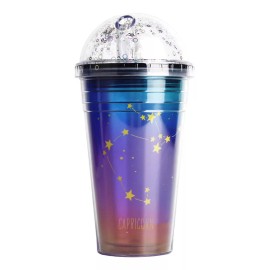 Importeek Termo Vaso Popote Astronauta Signo Zodiacal Capricornio