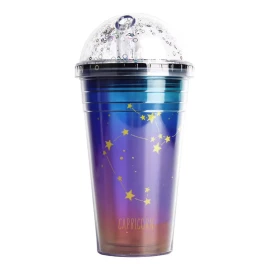 Importeek Termo Vaso Popote Astronauta Signo Zodiacal Capricornio