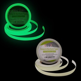 Viecam Ultra-Bright Glow Tape - 0.5” x 33 FT Premium Non-Toxic Luminous Tape, Strong Adhesive, Long-Lasting Night Visibility, Safe for Indoors & Outdoors, No Residue, Ideal for Safety & Décor