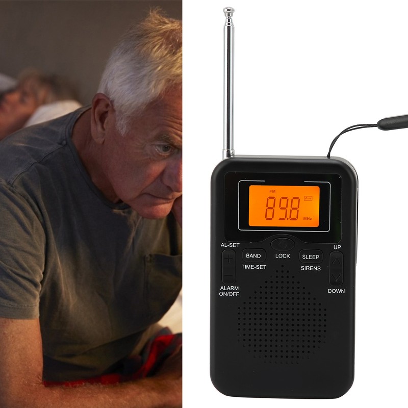 Portable Pocket Radio Digital AM FM Radio Receiver with Long