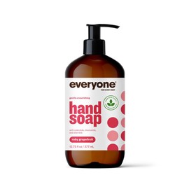Everyone Liquid Hand Soap, 12.75 Ounce (Pack of 1), Ruby Grapefruit, Plant-Based Cleanser with Pure Essential Oils