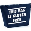 Hippowarehouse This bag is gluten free printed make up cosmetic