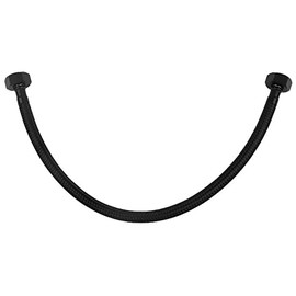 60 cm 1/2" x 1/2" BSP Black Nylon Braided Flexible Hose Rinse
