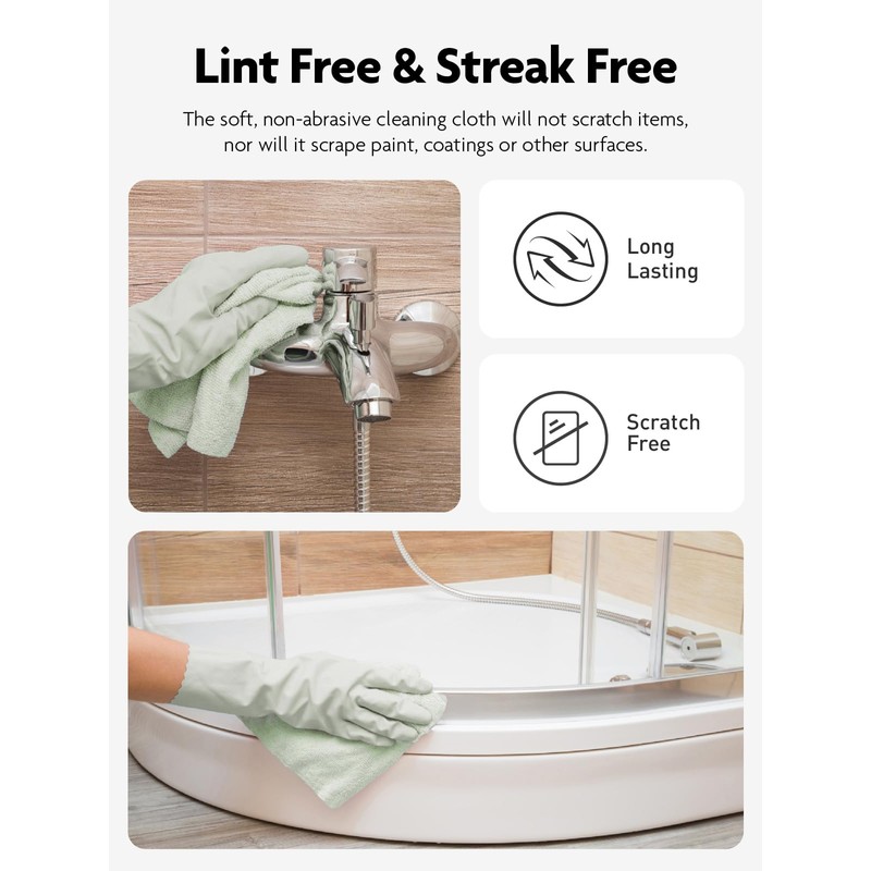Fantasticlean Microfiber Cleaning Cloth Roll -75 Pack, Tear Away Microfiber