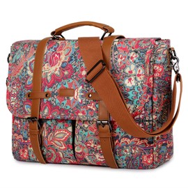 Baosha 15.6 Inch Laptop Bag Floral for Women Briefcase Shoulder Bag Messenger Bag YL-01 (HS)